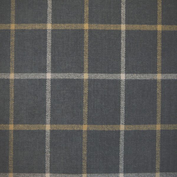 Lana Window Pane Fabric Col Granite